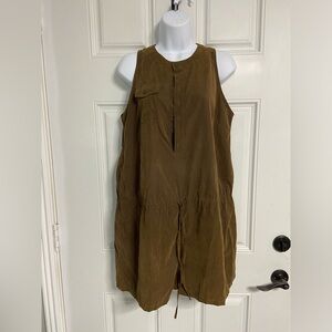 9- VERTY Chocolate Brown Iridescent Sleeveless Romper